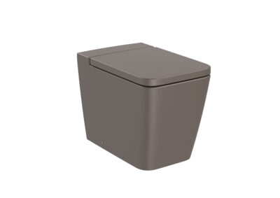 SQUARE - Back to wall single floorstanding Rimless WC with dual outlet