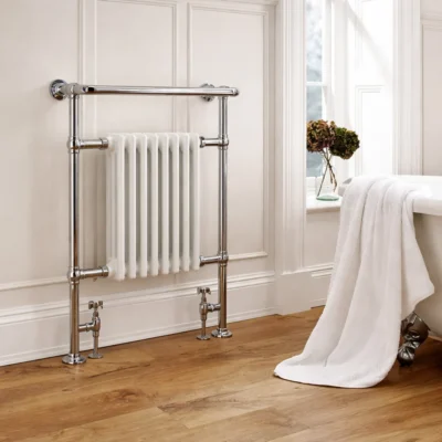 Las Vegas Design Radiator 500mm x 945mm - Chrome & White