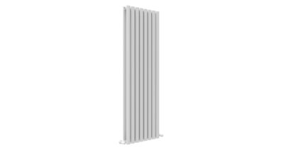 PRIMO WHITE OVAL DOUBLE ROOM RADIATOR VERTICAL 1800X480